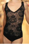 Repetto D0733 Black Lace Leotard