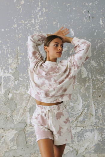 Sweat Erwin Varley taupe Tie and dye