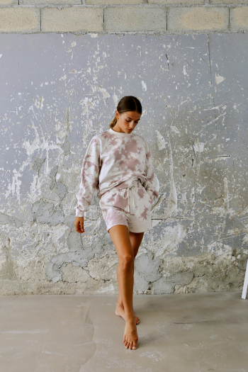 Short Gade Varley taupe Tie and Dye