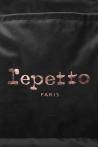 Repetto B0232V velvet black duffle bag