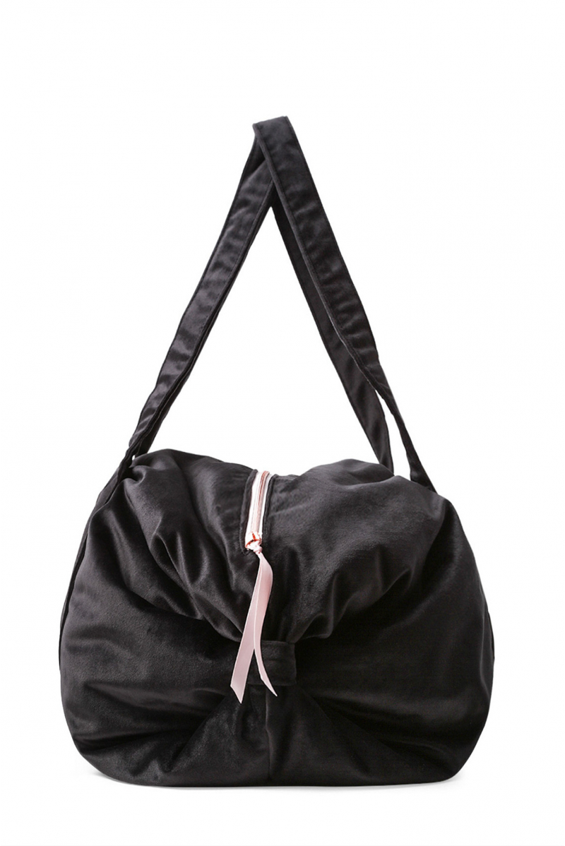 Repetto B0232V velvet black duffle bag