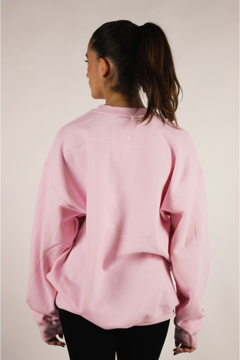 Sweat brodé Ballerine rose Covet Dance