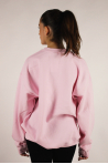 Sweat brodé Ballerine rose Covet Dance