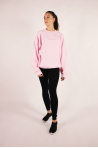 Sweat brodé Ballerine rose Covet Dance