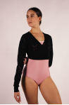 Cache-cœur court Bloch en tricot Amara black femme