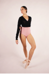 Cache-cœur court Bloch en tricot Amara black femme