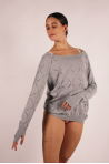 Pull en tricot Cyrus grey marl Bloch femme