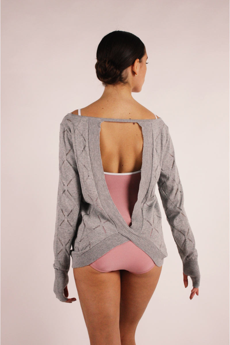 Pull en tricot Cyrus grey marl Bloch femme