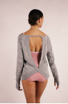Pull en tricot Cyrus grey marl Bloch femme