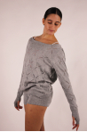 Pull en tricot Cyrus grey marl Bloch femme