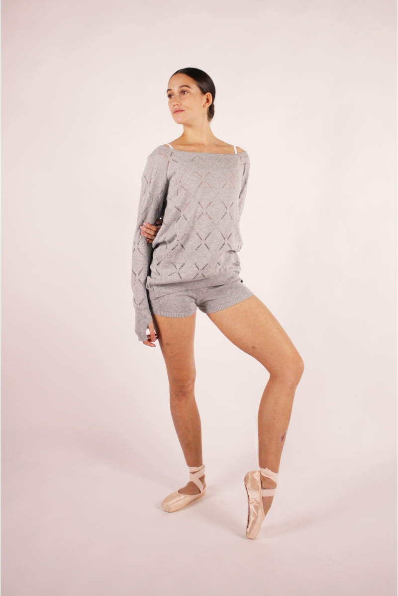 Pull en tricot Cyrus grey marl Bloch femme