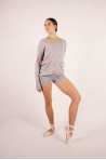 Pull en tricot Cyrus grey marl Bloch femme