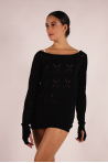 Pull en tricot Cyrus black Bloch femme