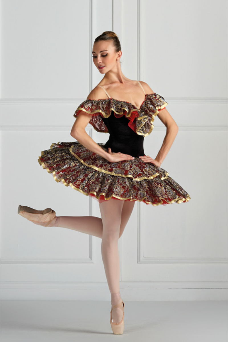 tutu de danse classique rose/ or pour filles