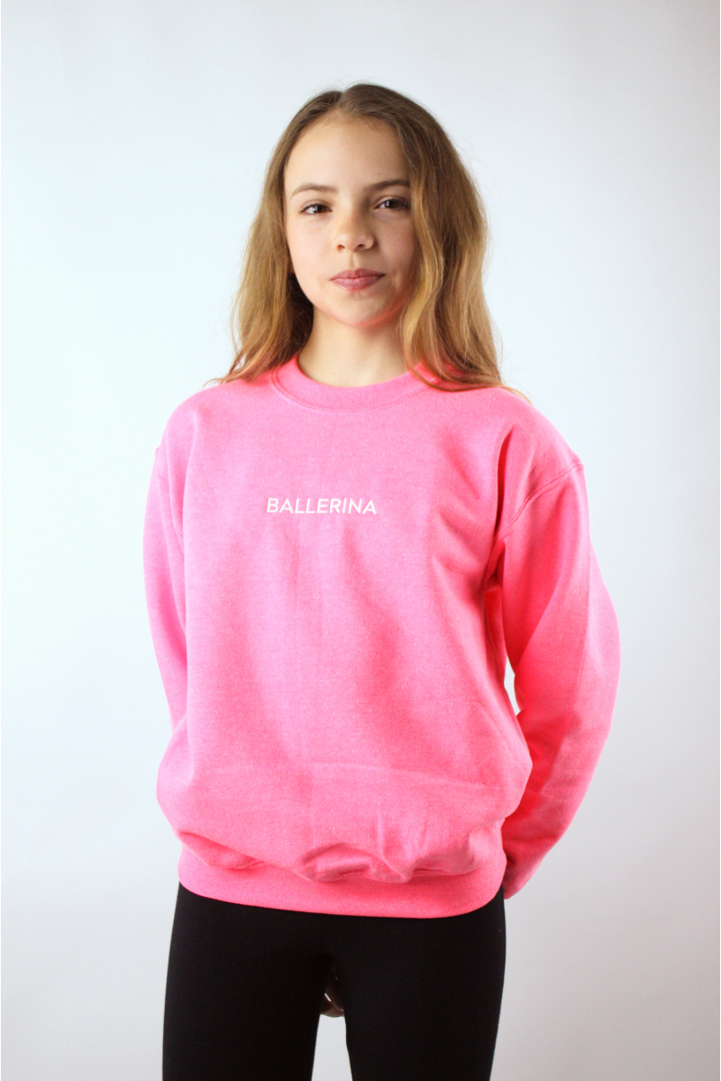 Sweat Ballerina rose Covet Danse enfant