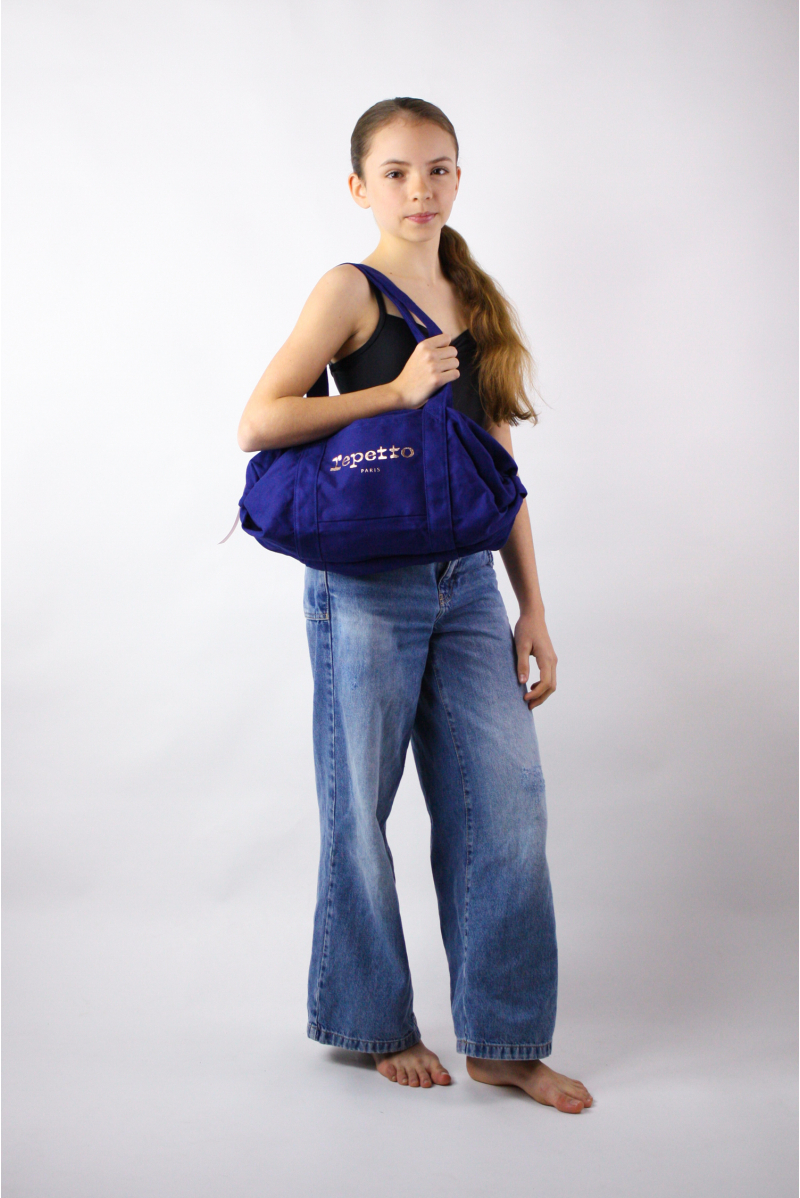 Sac Repetto polochon B0232M Bleu Pétrole