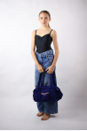 Sac Repetto polochon B0232M Bleu Pétrole
