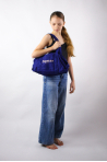 Sac Repetto polochon B0232M Bleu Pétrole