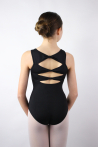 Black Bloch back knot leotard CL8835