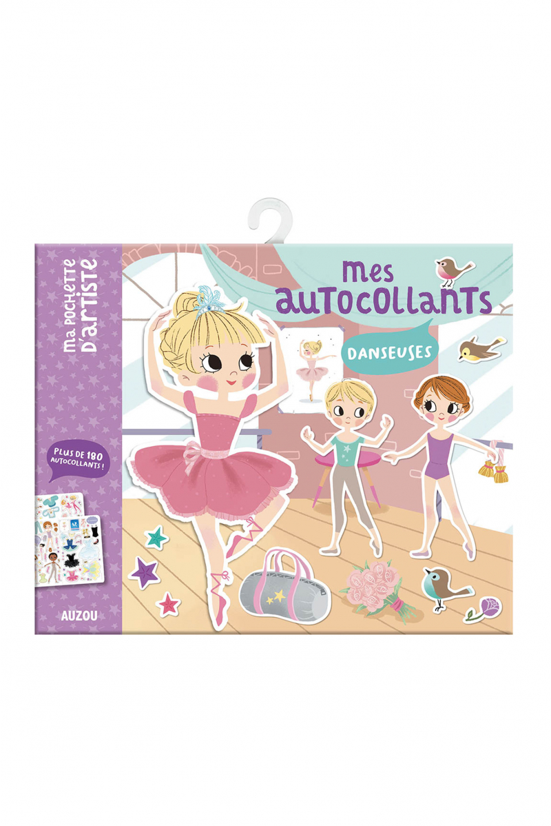 Sticker Danseuse ballerine violet