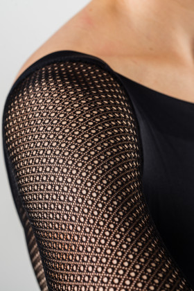 Repetto black long sleeves leotard D0678