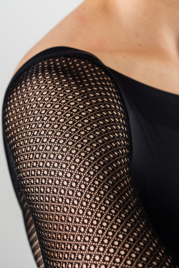 Repetto black long sleeves leotard D0678