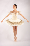 Pancake professional tutu Harmony beige velvet gold
