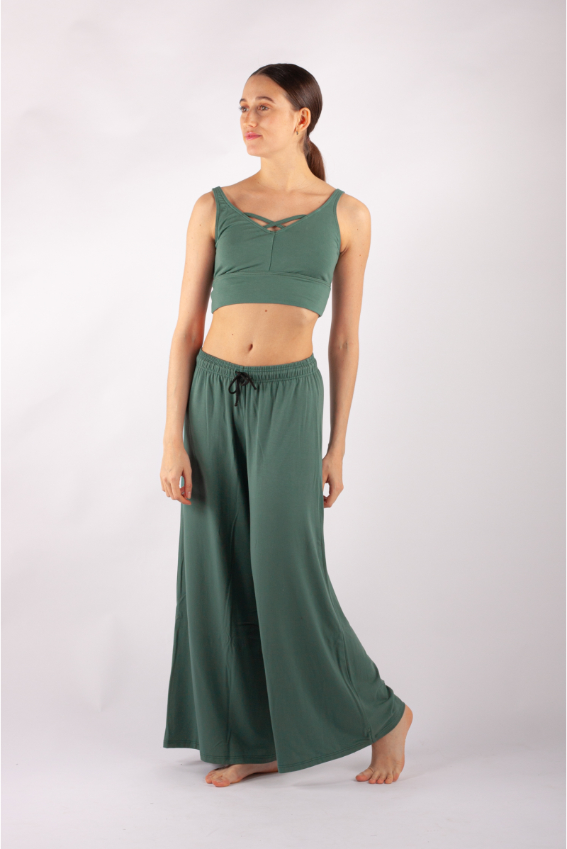 Wide-leg pants Temps Danse Andrew khaki