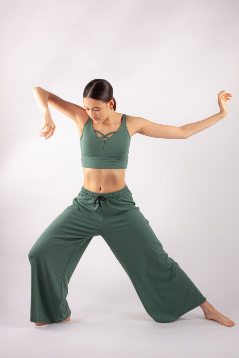 Wide-leg pants Temps Danse Andrew khaki