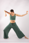 Wide-leg pants Temps Danse Andrew khaki