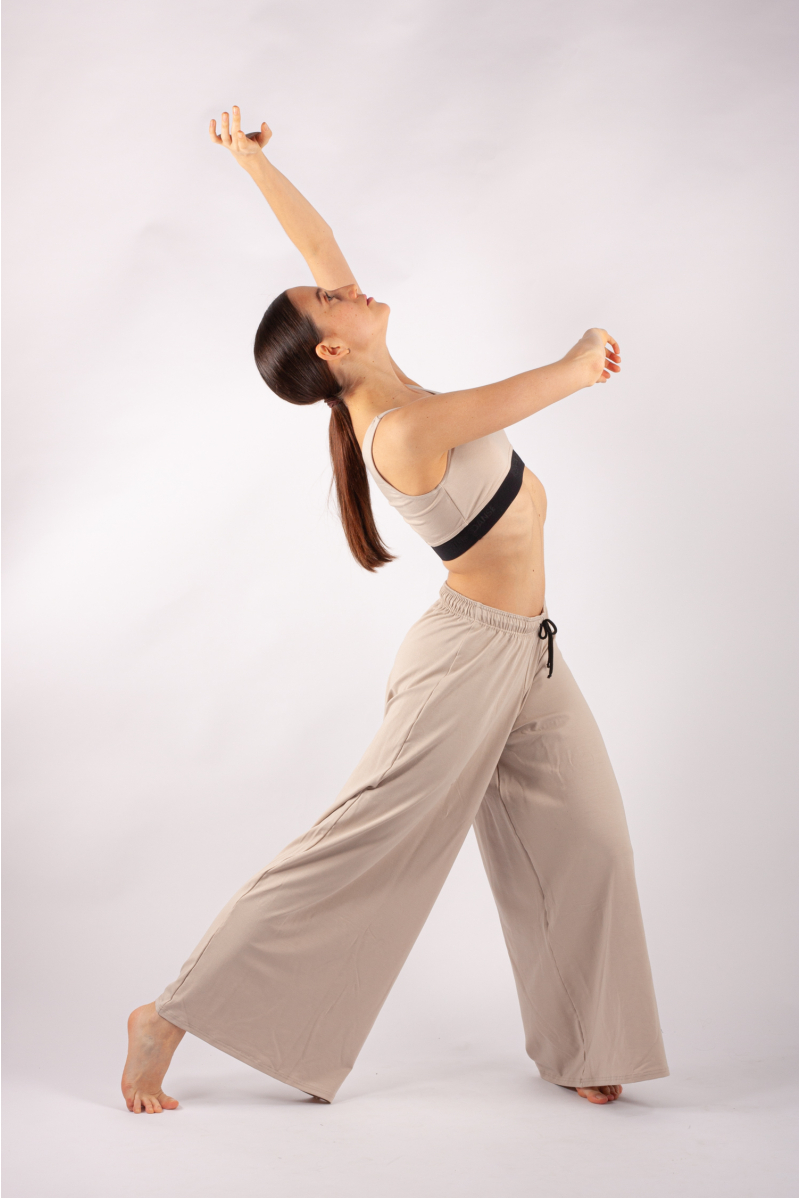 Pantalon large Temps Danse Andrew beige