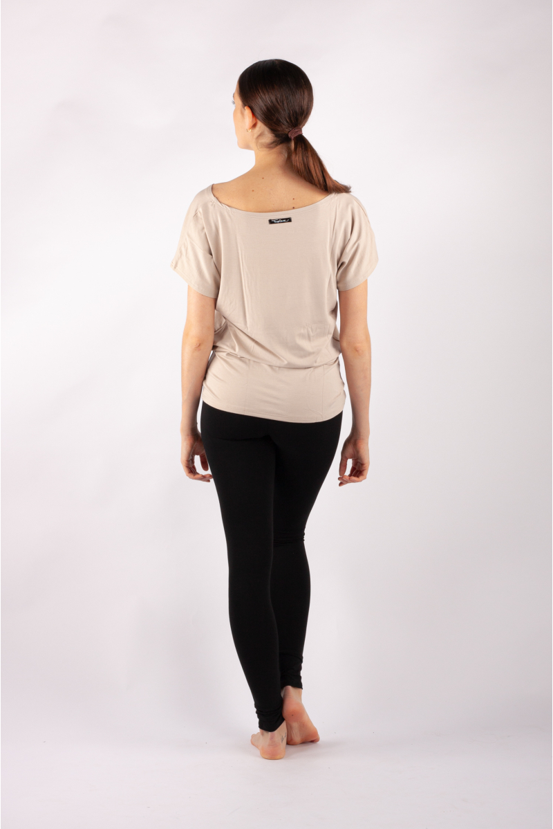 T-shirt Temps Danse Ava manches courtes beige