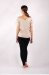 T-shirt Temps Danse Ava manches courtes beige