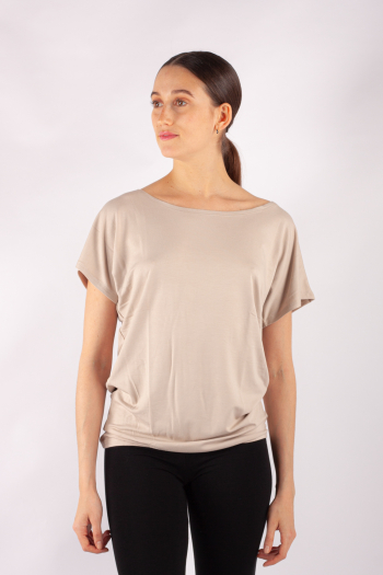 T-shirt Temps Danse Ava manches courtes beige