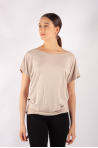 T-shirt Temps Danse Ava manches courtes beige