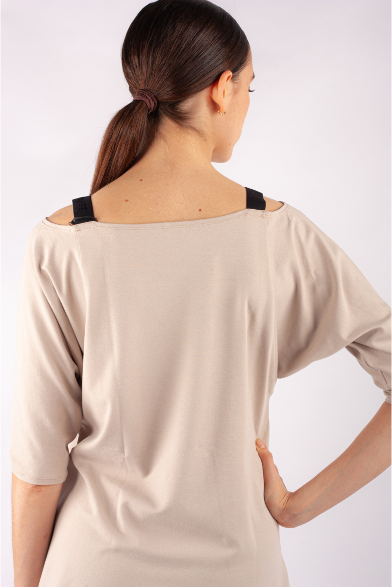 T-shirt ample Temps Danse Genova sable