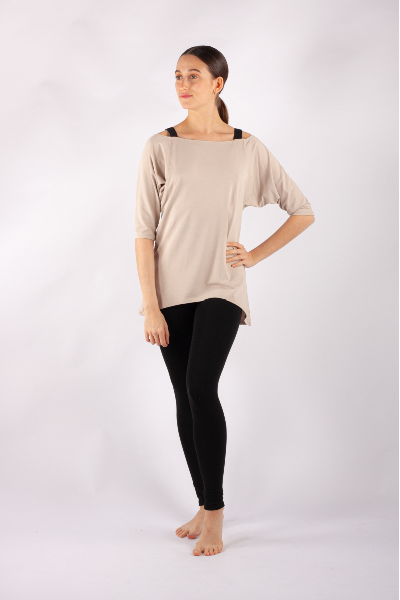 T-shirt ample Temps Danse Genova sable