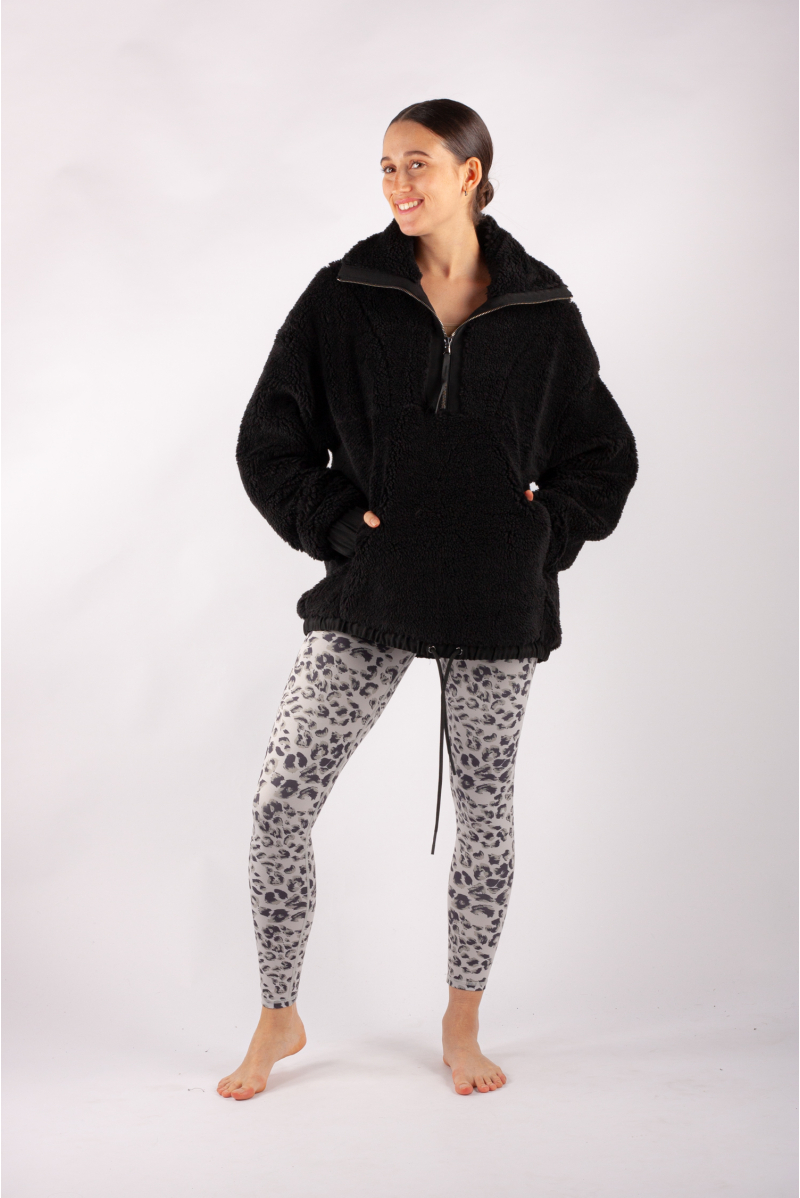 Sweat zippé Varley Appleton noir