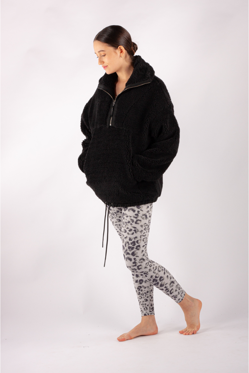 Sweat zippé Varley Appleton noir