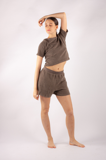Short en éponge Temps Danse Caresse wenge