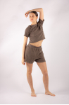 Short en éponge Temps Danse Caresse noir