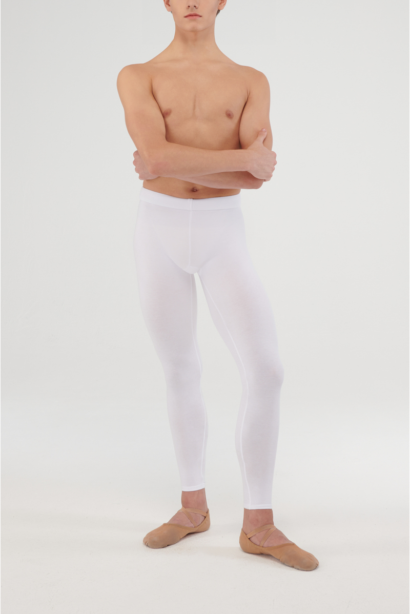 Wear Moi ballet footless white tights for men - Mademoiselle Danse