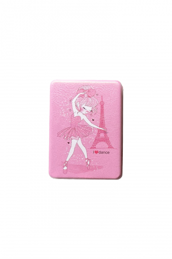 Pink magnetic dancing pocket mirro
