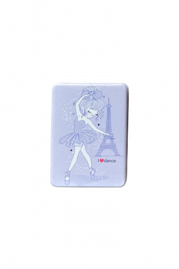 Miroir de poche aimanté danseuse parme