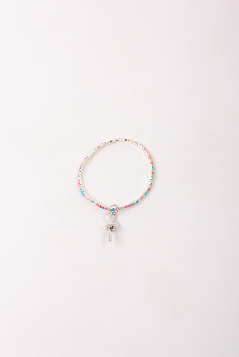 Bracelet pendentif danseuse multicolore