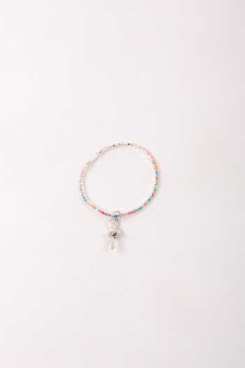 Bracelet pendentif danseuse multicolore