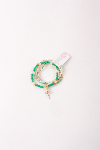 Fancy green ballerina bracelets