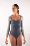 Chauffe épaules en Tencel gris mélangé