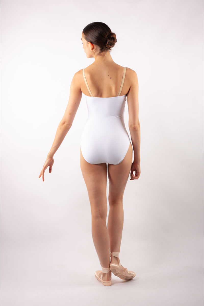 Justaucorps décolleté nude Intermezzo 31616 blanc