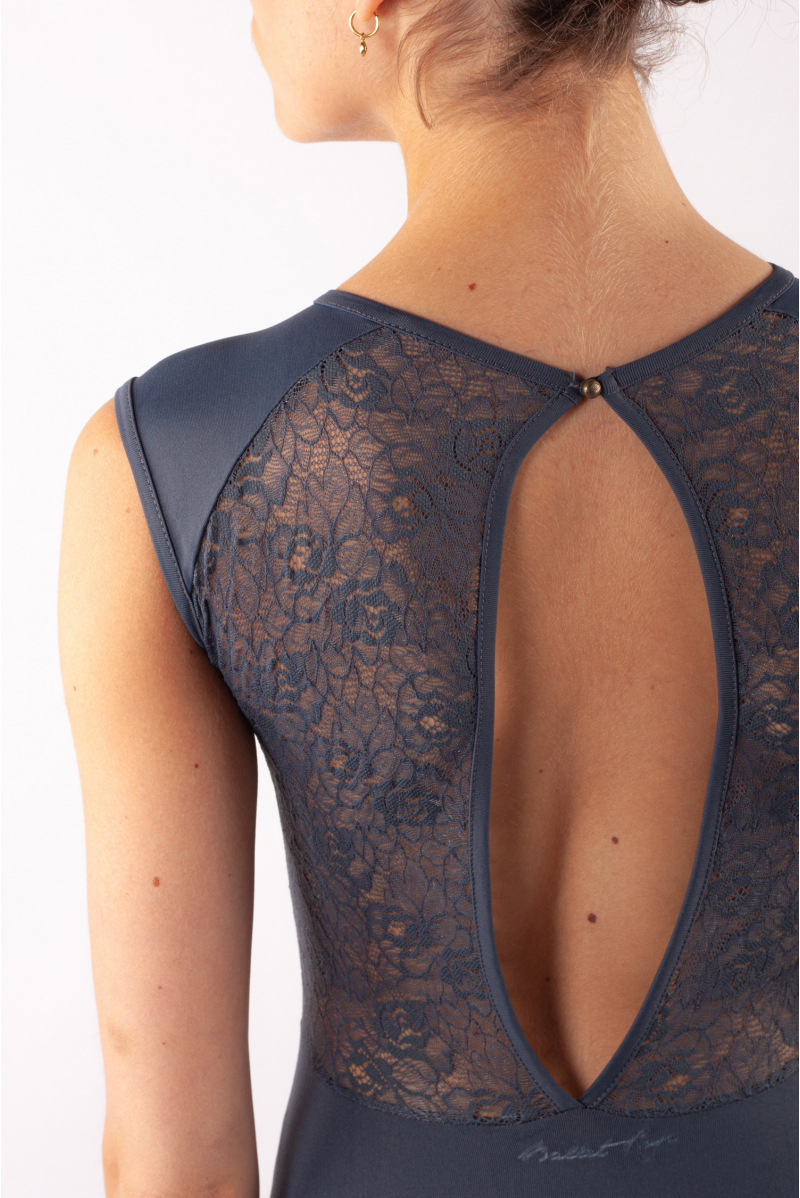 Ballet Rosa grey lace women leotard